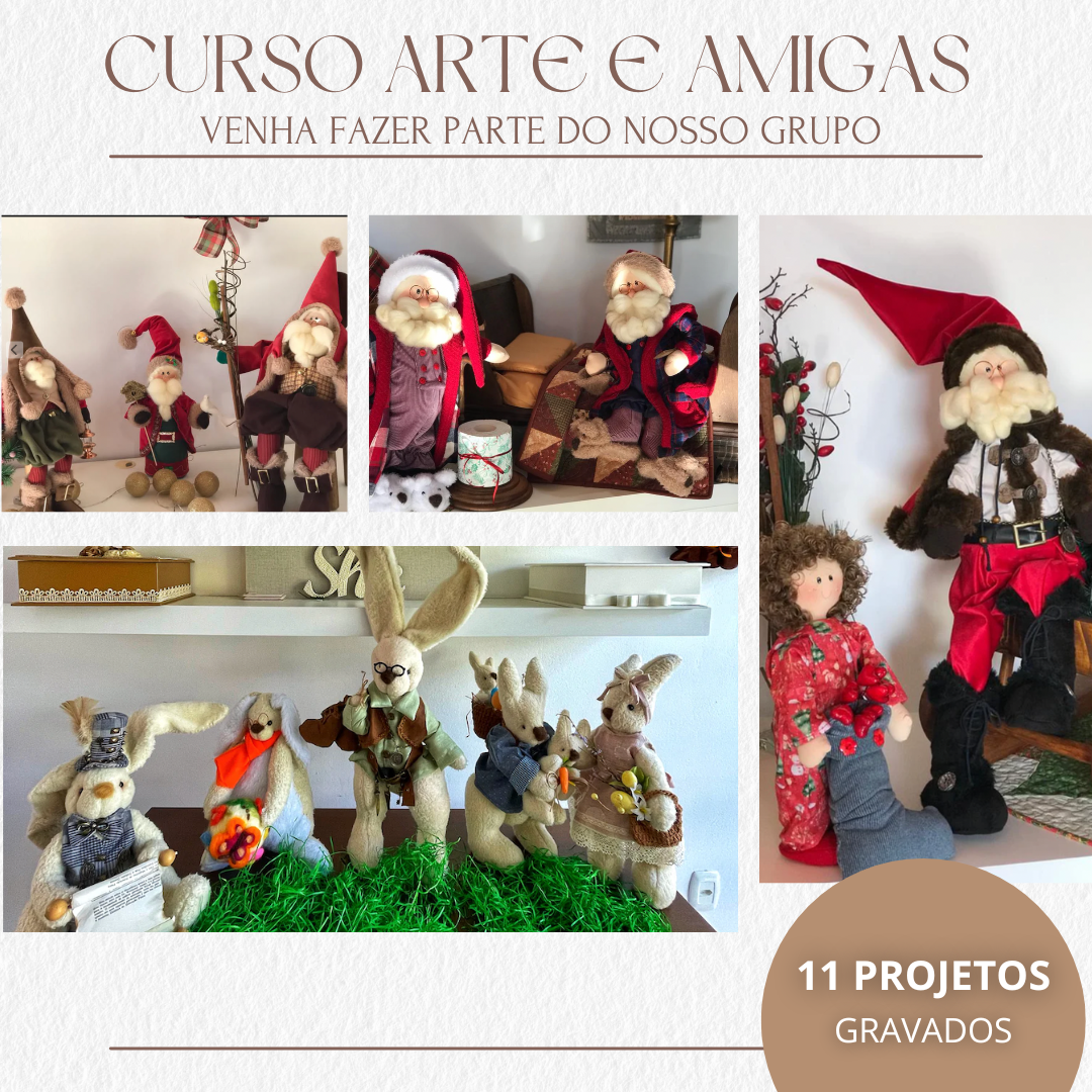 Curso - Arte e Amigas 1 ( Natal e Páscoa )