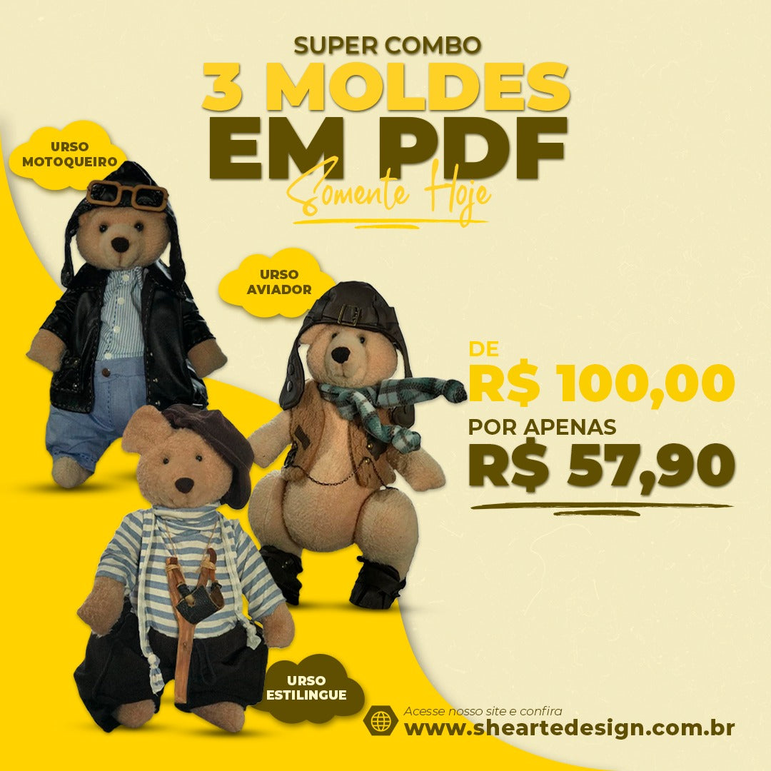 Molde - Combo dos Ursos